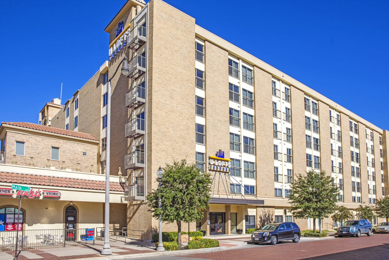 U Lofts building on sunny day